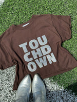 Touchdown Glitter Tee Crop