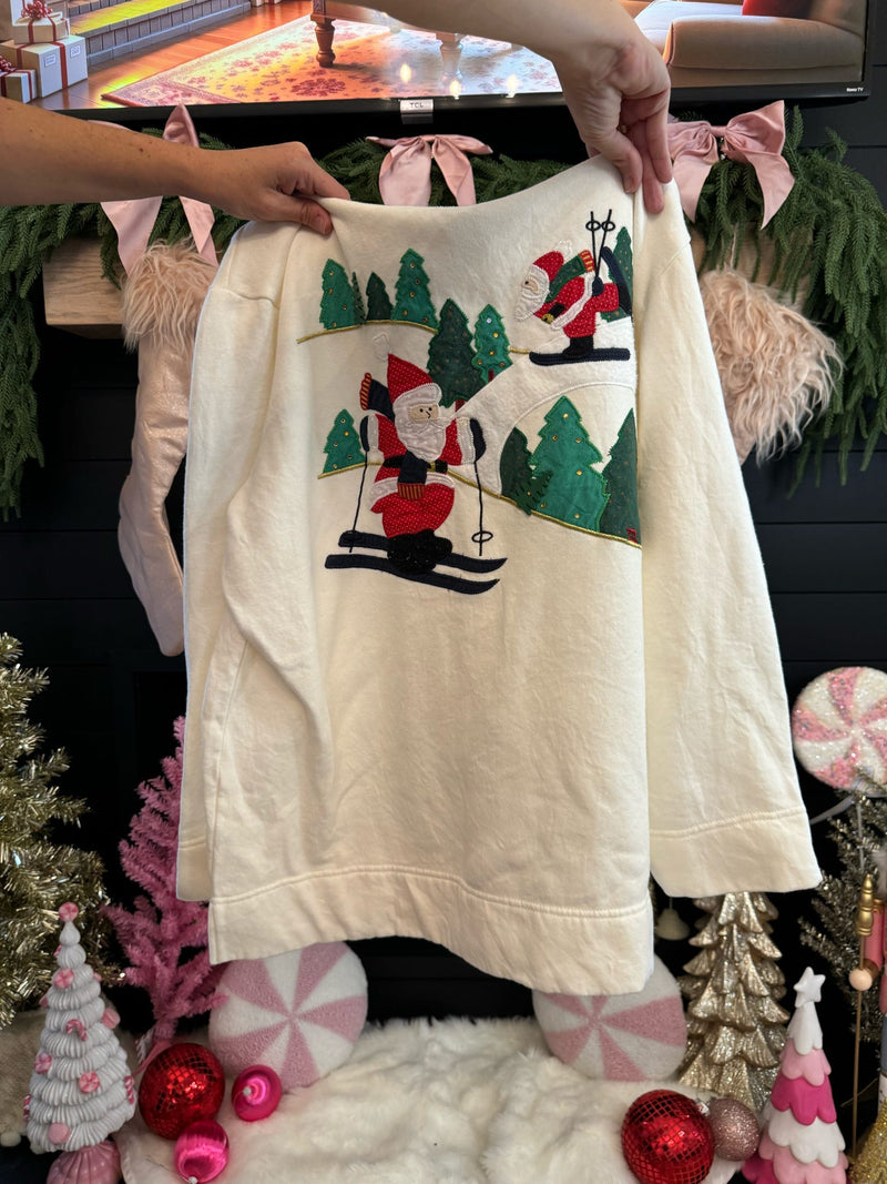 Vintage Slope Santa Sweater