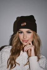 Black Football Beanie