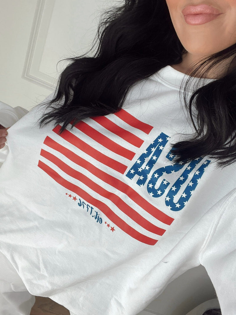 Liberty Flag Graphic Crew