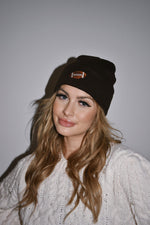 Black Football Beanie