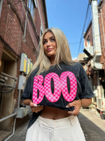 Boo Sequin Tee (pink)