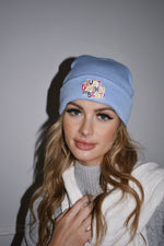 Blue inspirational Beanie