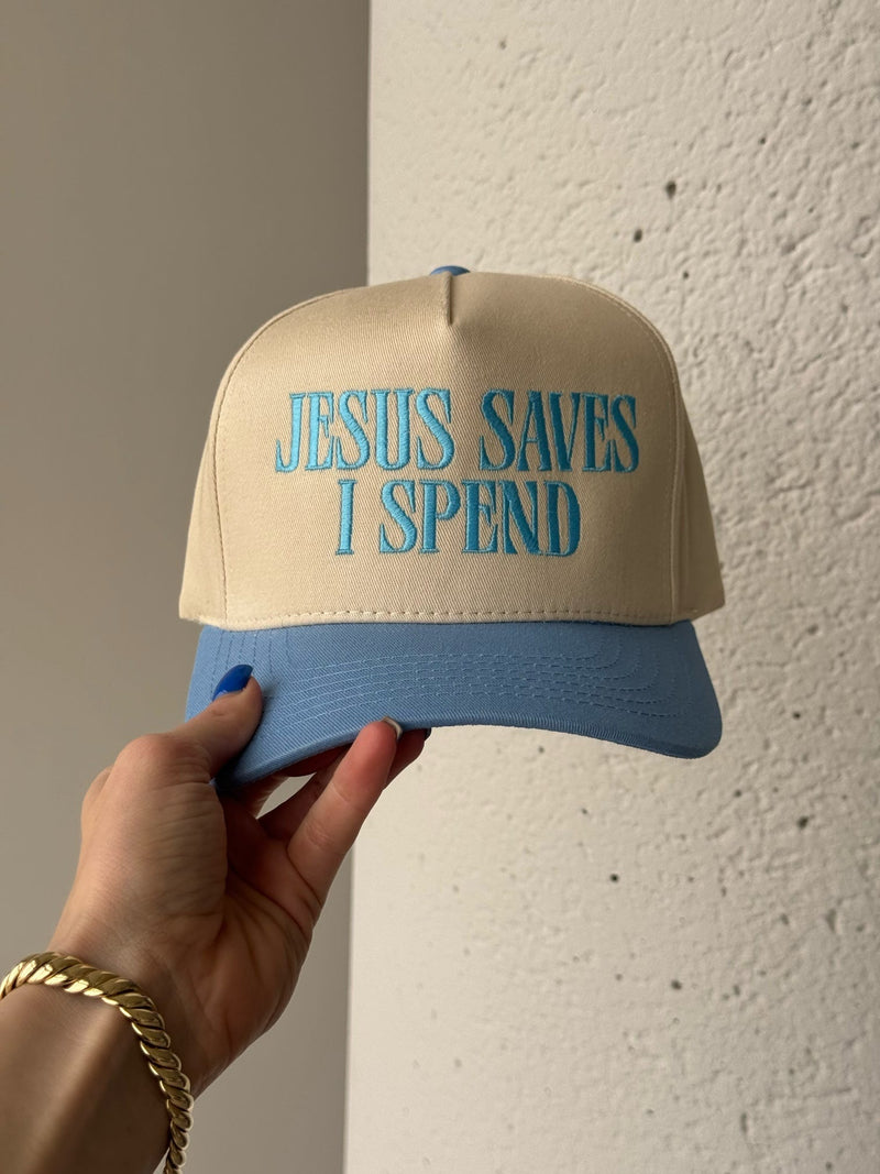 Jesus Saves I Spend Trucker Hat
