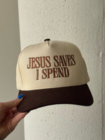 Jesus Saves I Spend Trucker Hat