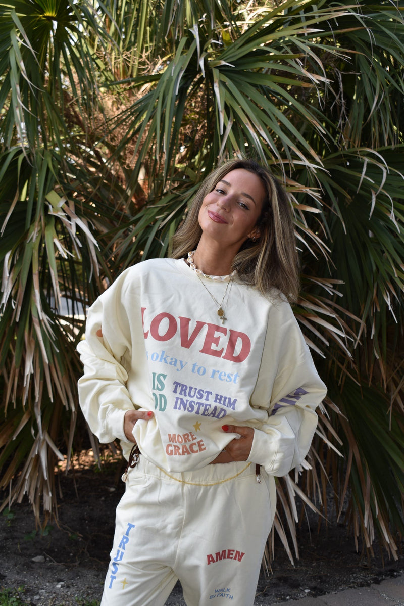 Love & Blessed Sweatshirt (CAN BE MADE A SET)