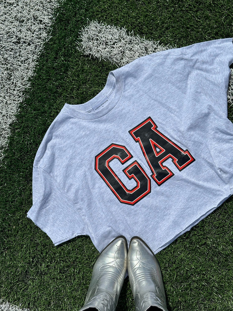 big GA crop tee