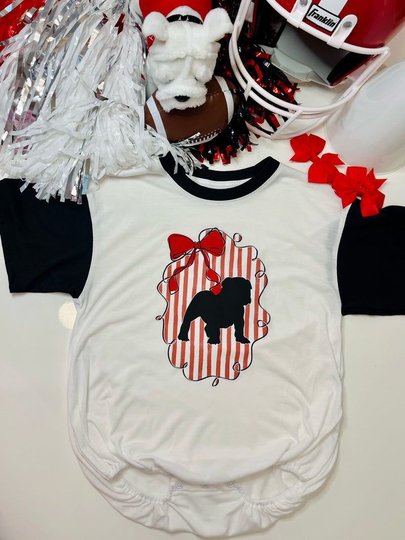 Bulldog Silhouette Onesie