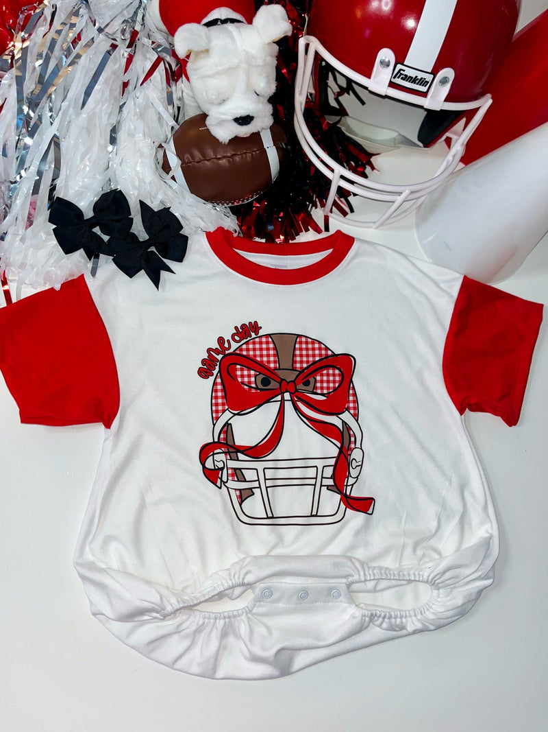 Game Day Bow Onesie