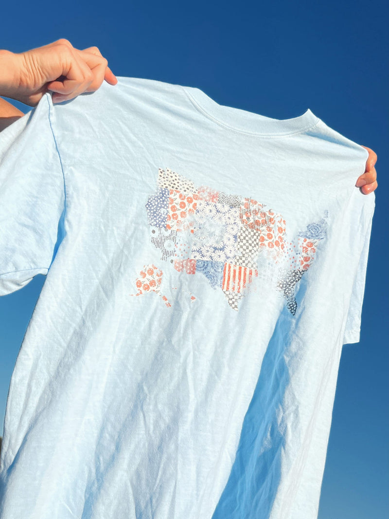 American Quilt Map Tee
