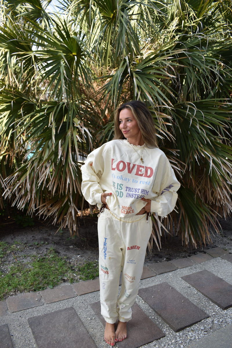 Love & Blessed Sweatshirt (CAN BE MADE A SET)