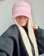 howdy honey pink trucker hat