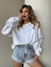 Embriodered Bride Sweatshirt