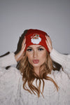 Red Santa Patched Beanie