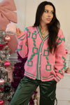 Pink Links Christmas Sweater