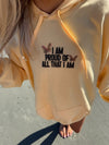 Proud of All That I Am Butterfly Hoodie | Positive Affirmation Graphic Pullover