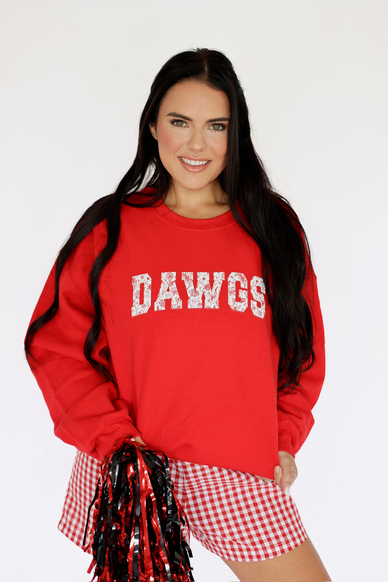 Little Flower Print Sweatshirt