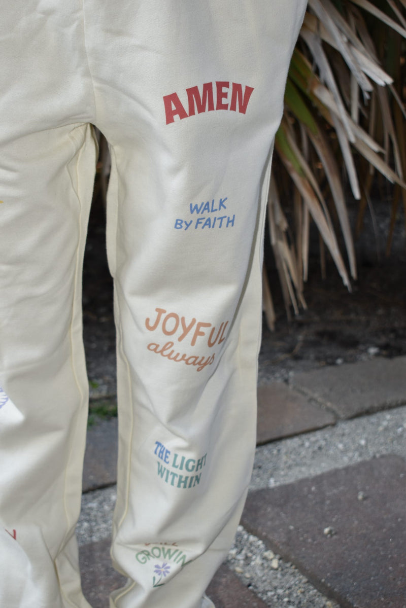 Love & Blessed Sweatpants (CAN BE MADE A SET)