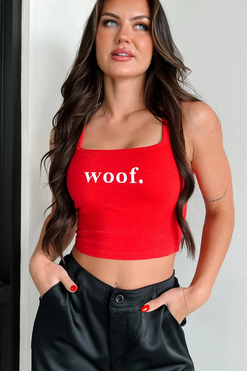 Woof Crop Tank