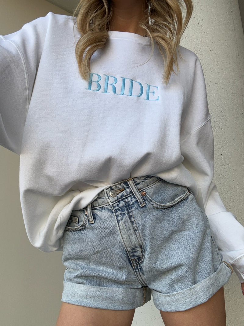 Embriodered Bride Sweatshirt