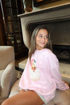 Pink Retro Santa Sweatshirt