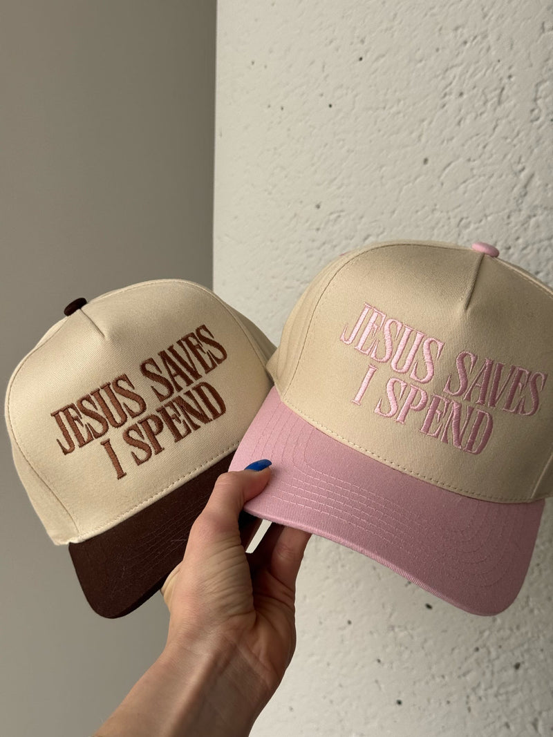 Jesus Saves I Spend Trucker Hat