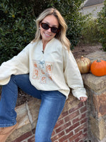 "Cozy Stamps of Fall" Quarter Zip
