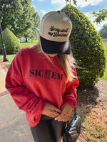 SIC'EM Red Crew Neck