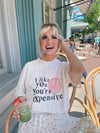 I Like You You’re Expensive Graphic Tee – Smiley Face T-Shirt