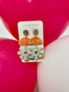 flowery earrings