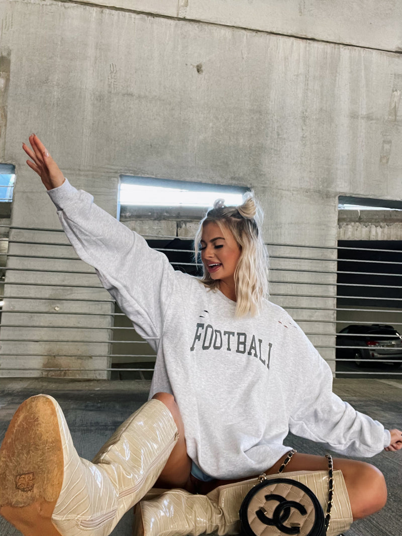 Football Graphic Sweatshirt – Game Day Crewneck