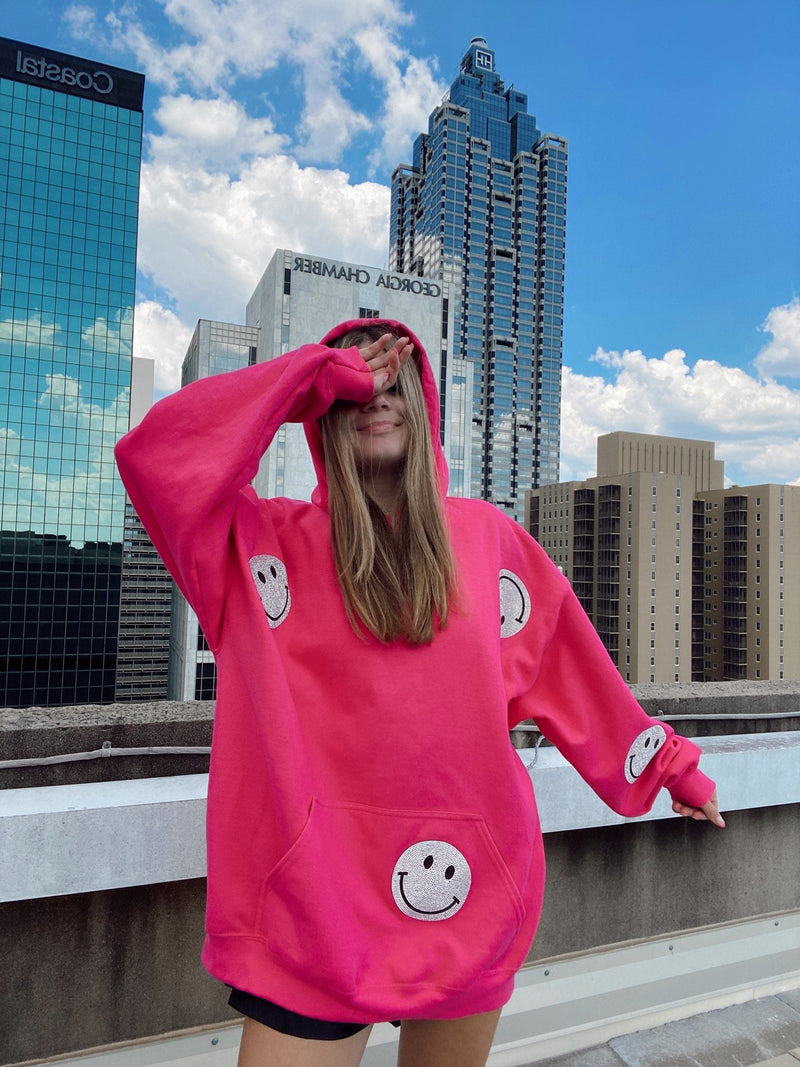 Always Smiling Hoodie (pink)