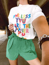 The Less You Care The Happier You’ll Be Tee – Colorful Graphic T-Shirt
